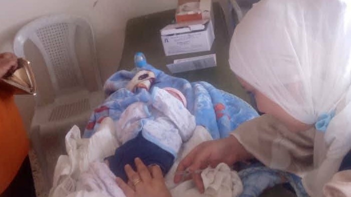 Vaccination campaign for dropouts in the Syrian island