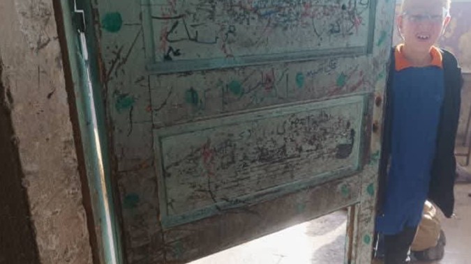 Students at Ayla Fallout School and the people of Ain Shaqaq ring the alarm bell