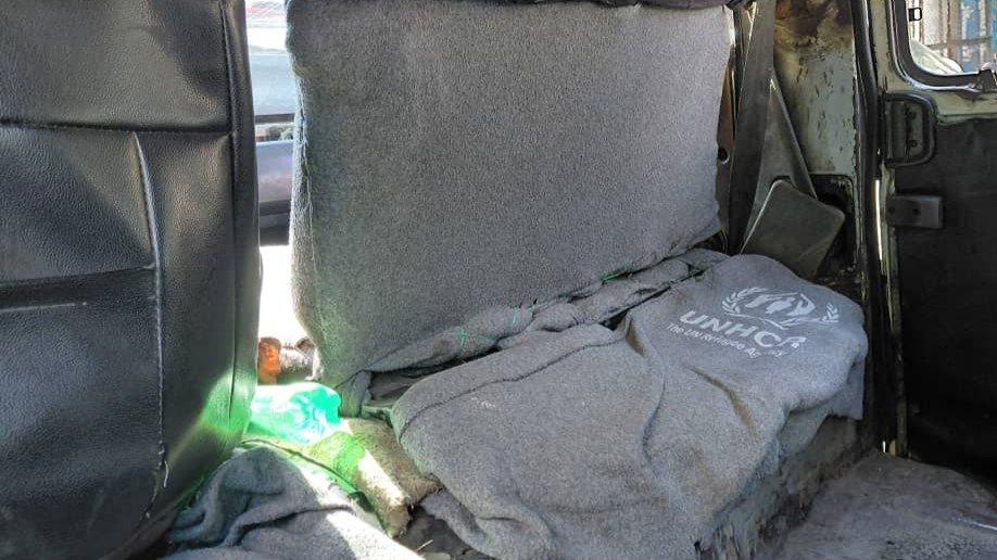 Public transport in Latakia.. Seats that tear clothes and passenger dignity