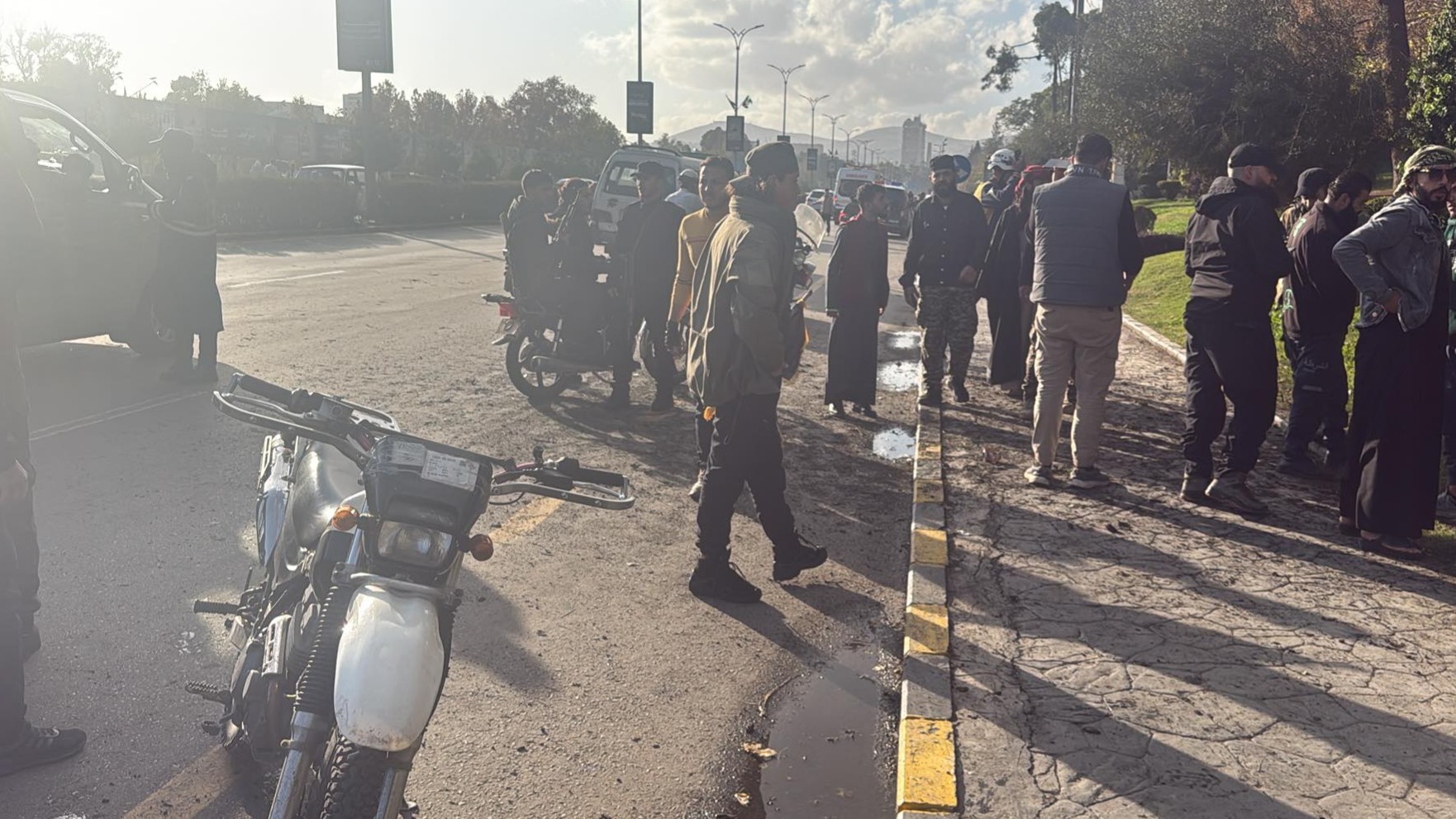 انفجار عبوة ناسفة قرب جسر الحرية بوسط دمشق 