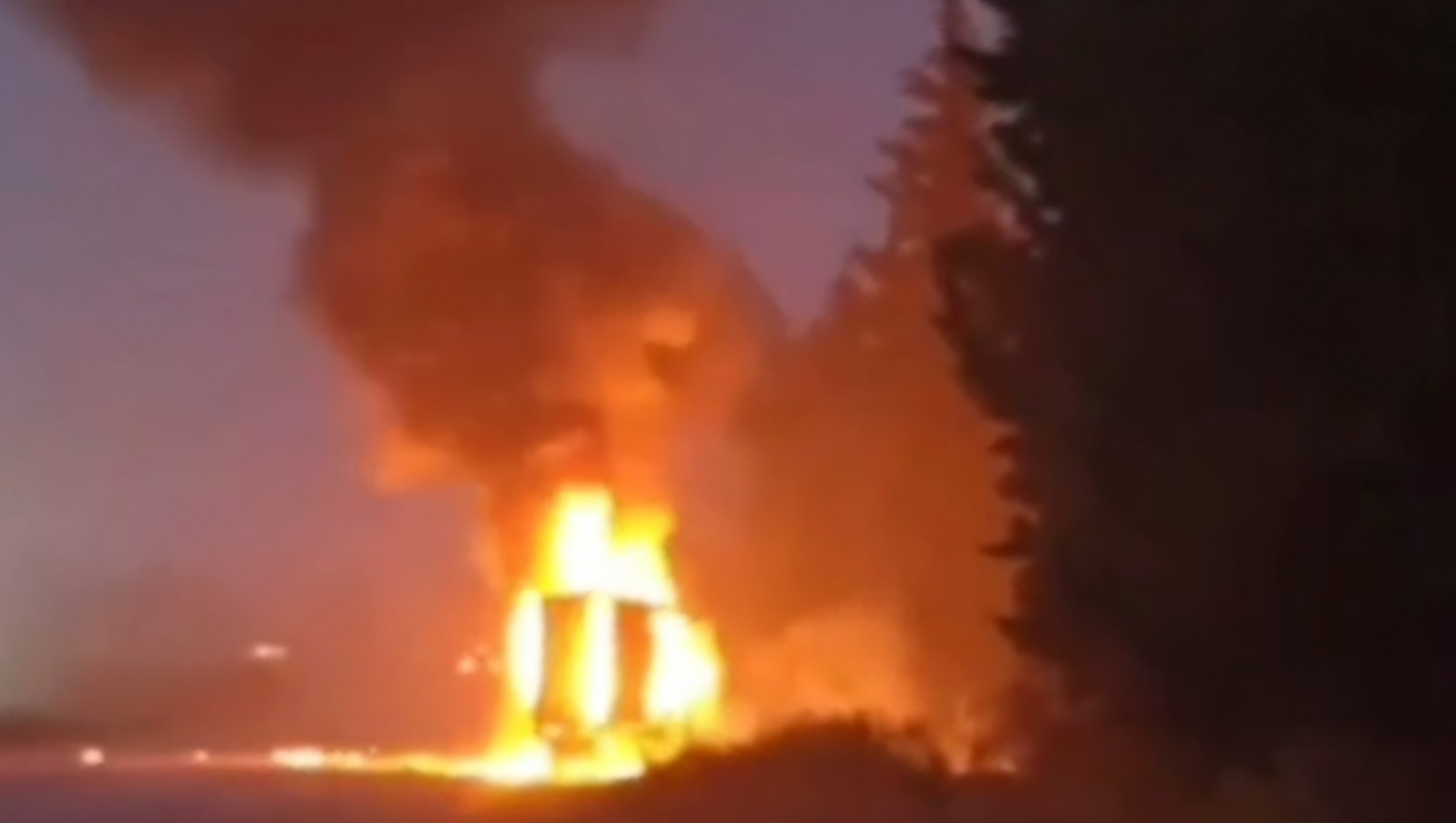 The explosion of a civilian car near Khan Al-Sabal... and the Interior Ministry is investigating