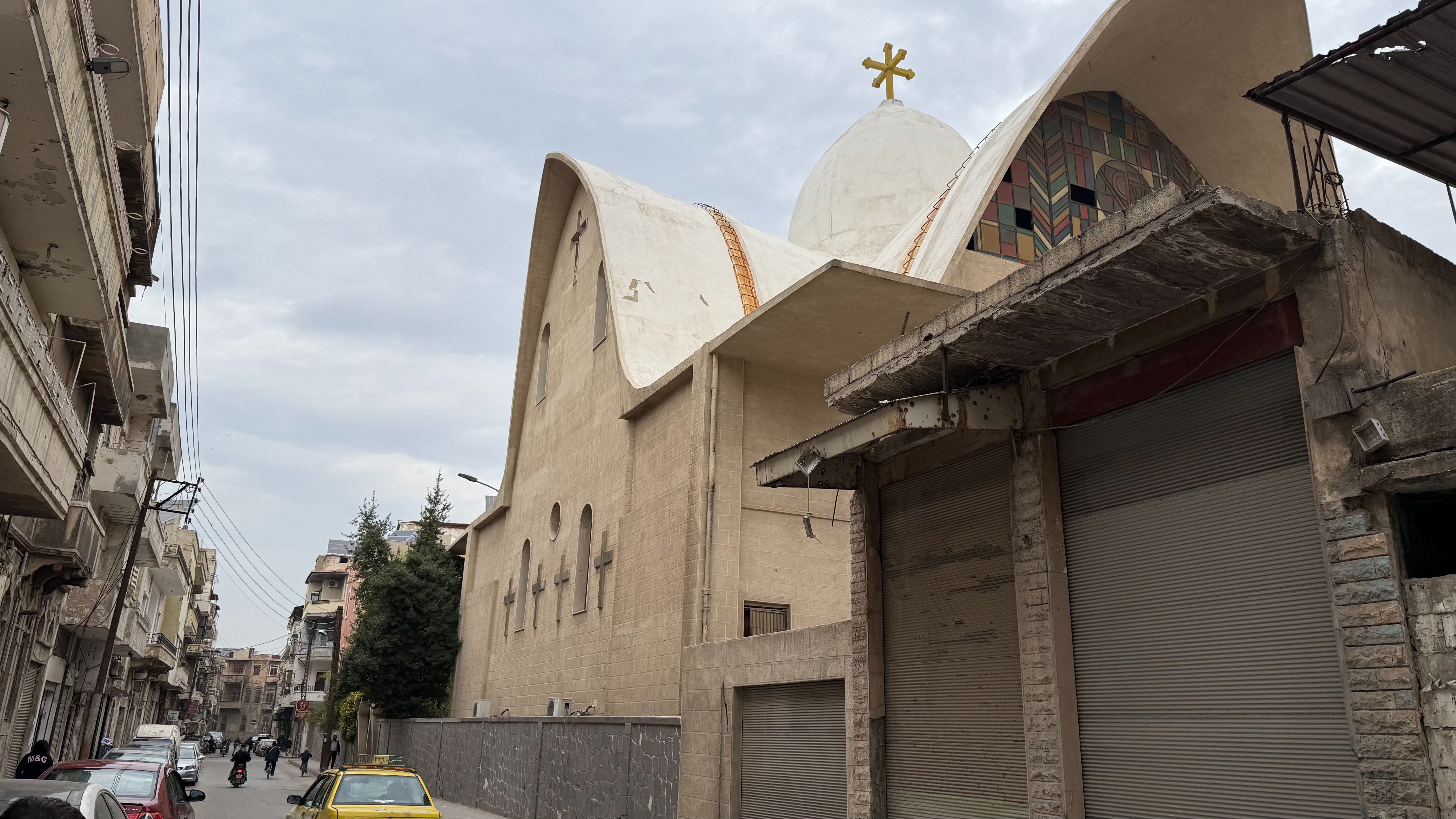 بالصورة : هكذا يبدو حي الحميدية  وكنيسة أم الزنار  في حمص