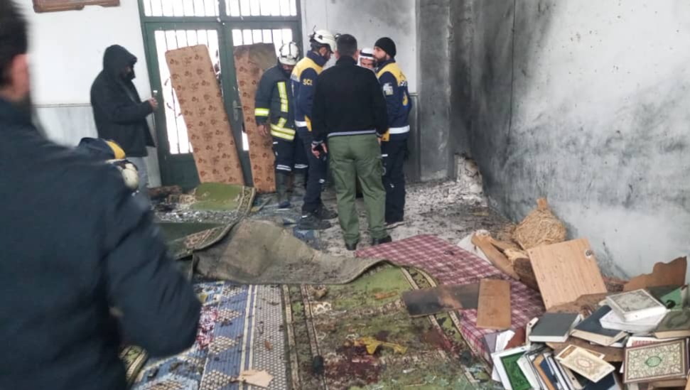 An explosion in a mosque in the Wadi Dahab neighborhood in Homs resulted in deaths and injuries