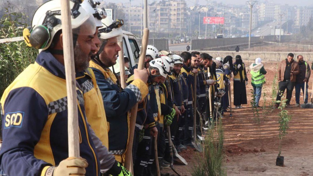 حملة "حمص خضراء من جديد" لتشجير ١٢ موقعا