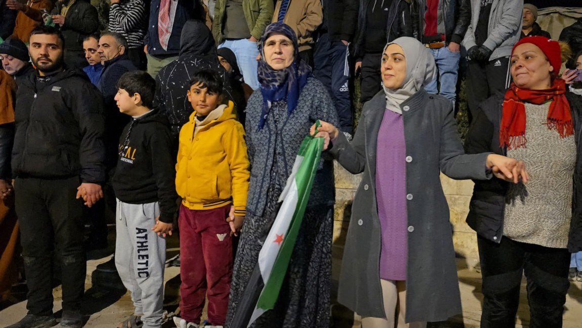 The people of Afrin celebrate a presidential decree that guarantees the rights of the Kurds