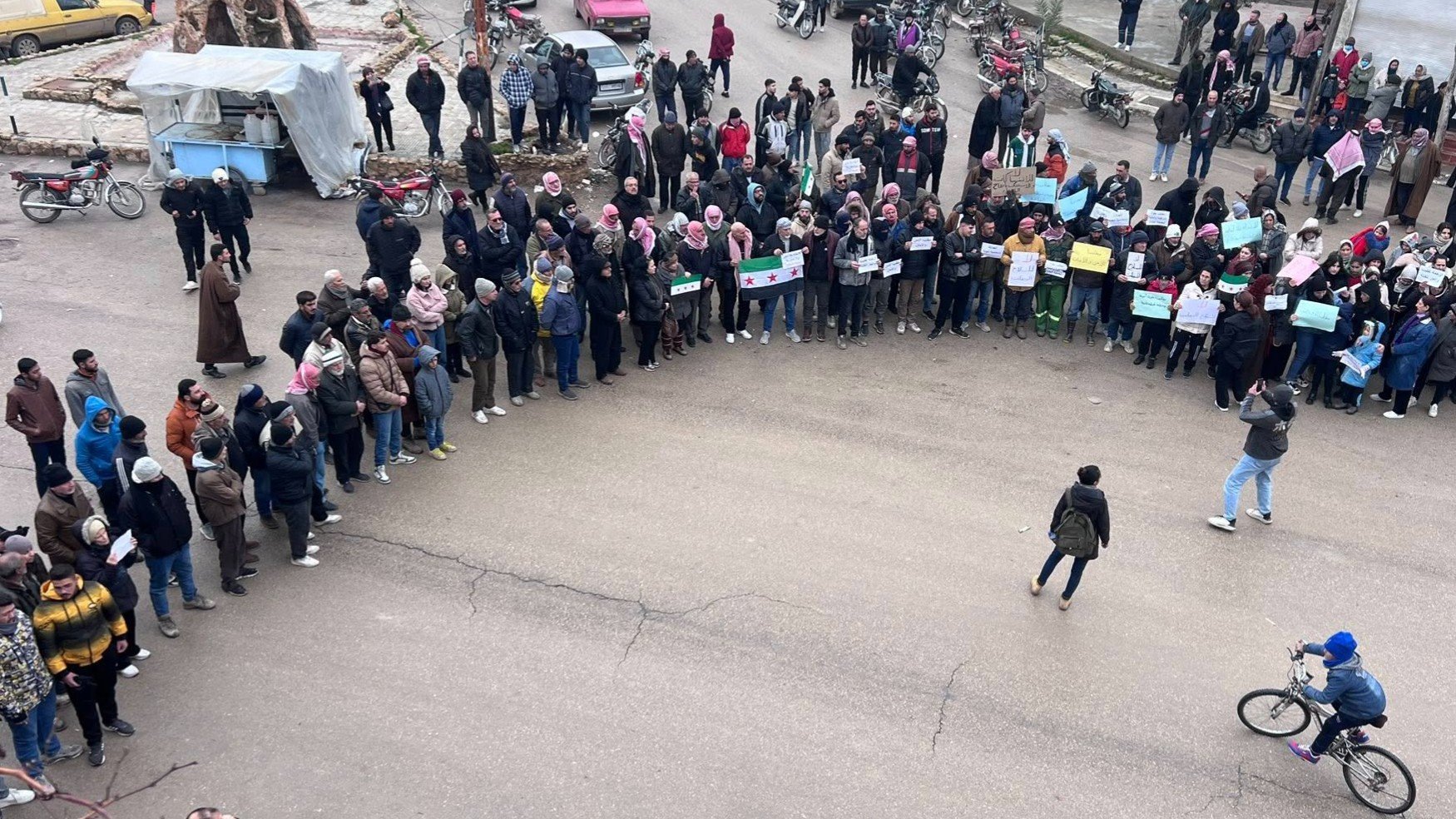 Protests in Tel Durra due to the deterioration of the security situation