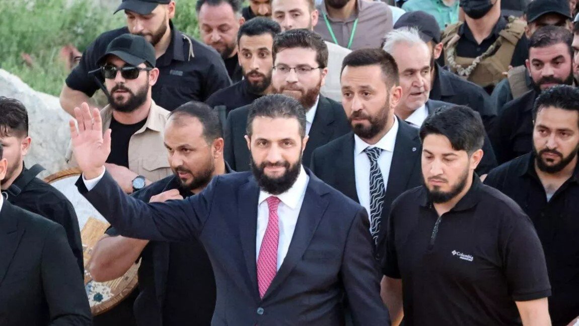 Pictures after the fall... political messages in footage with President Ahmed Al-Shara