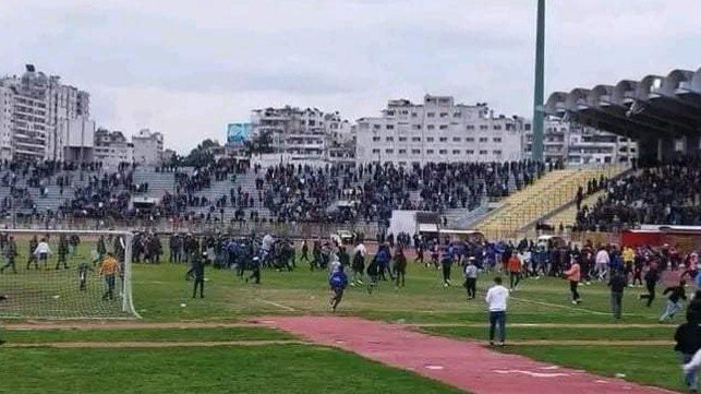An attack on the referee ends the Idlib match before the final whistle