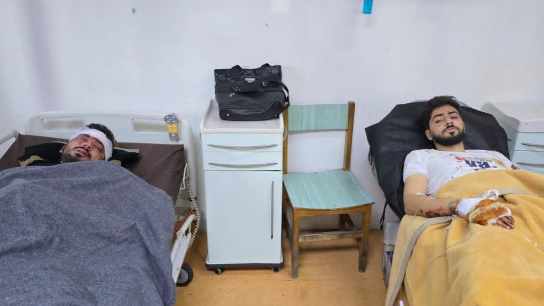 SANA and Anatolia reporters were injured by a mine explosion in Lattakia countryside