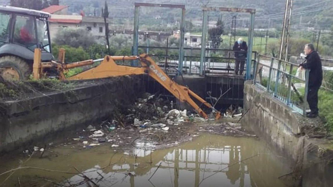 Clearing Waterways in Latakia to Prepare for Rainfall